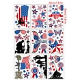 thumbnail image 5 of PATLOLLAV 4th of July Decorations Patriotic Window Clings Double-Sided Window Art Decals Independence Memorial Day Window Stickers for Home School Office, 9 Sheets, 5 of 5