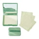 thumbnail image 2 of Papel absorbente de aceite facial con borla, espejo de maquillaje, control de aceite, eliminación de aceite facial, caja portátil, papel tónico de gamuza de lino, 2 of 6