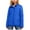 Blue, variant on Kukoosong Women's Lightweight Long-Sleeve Puffer Jacket, Winter Warm Water-Resistant Packable Stand Up Collar Puffer Jacket Outwear