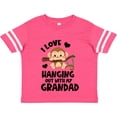 thumbnail image 3 of Inktastic Monkey I Love Hanging out with My Grandad Boys or Girls Toddler T-Shirt, 3 of 5