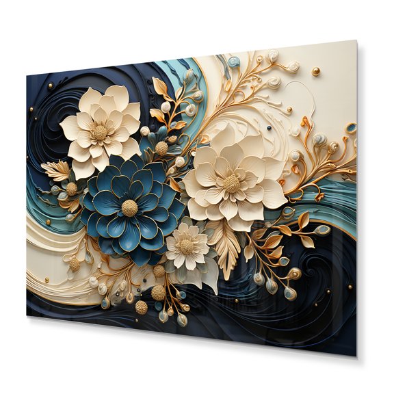 Designart "Liquid Ink VORTEXscape II" Abstract Spirals Metal Wall Art