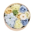 thumbnail image 3 of Caja de flores de rosa de jabón, flores de jabón románticas con aroma floral para aniversario Azul, 3 of 9