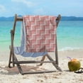 thumbnail image 4 of ArtVerse Classic Basketweave Stripes Beach Towel - 36 x 72 Violet, 4 of 5