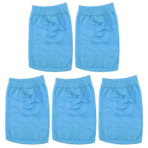 Cubierta Basura Microporosa para Piscina Espumadera para Piscina Filtro para Piscina Filtro para Calcetines (paquete 5 Azules) Azul 5