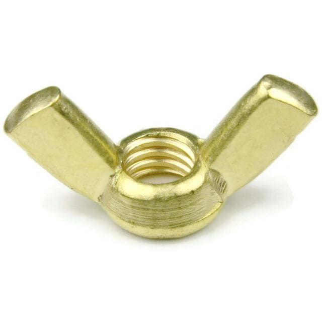 Brass Wing Nuts - #8/32 (Wing Span .91/.78 x .171 Thick) Qty-25