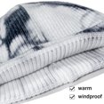 thumbnail image 3 of Gorros de lana para hombres y mujeres, gorros gruesos de invierno, medias cálidas, gorro cálido con estampado tie-dye degradado, gorro de lana, 3 of 5