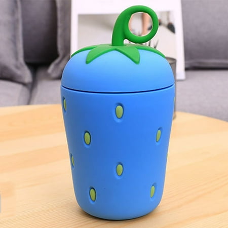 

Creative Strawberry Water Cup Portable Heat-Resistant Stainless Steel Vacuum Flask For Home Camping Traveling