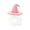 Pink, variant on FEOLGEHLY Halloween Decorations, Floating Ghost Aquarium Hideout With Witch Hat Hollow Mesh Fish Tank Shelter Siamese Fighting Fish Shrimp Small Fish Ornament For Halloween Aquarium Decor (Purple)