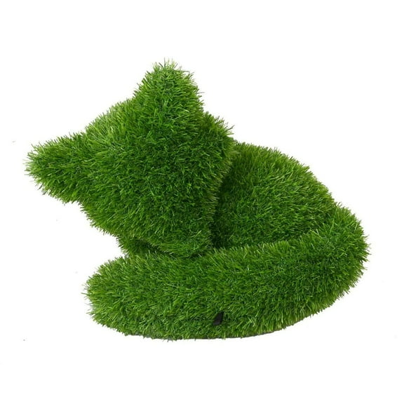 Universal Statues Sitting Fox Artificial Outdoor Patio Garden Turf Topiary - 22"