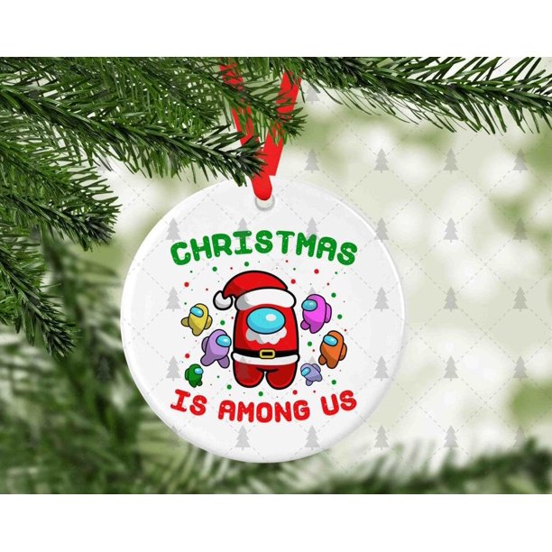 Popeven Christmas Is Among Us Ornament Santa Among Us Ornament Among Us Crewmate Impostor Christmas Ornament Ornament Christmas Gifts Walmart Com Walmart Com