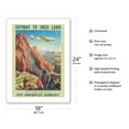 thumbnail image 3 of Skyway to Inca Land - Peru - Pan American Airways (PAA) - Vintage Airline Travel Poster by Paul George Lawler c.1938 - Bamboo Fine Art 290gsm Paper Print (Unframed) 18x24in, 3 of 4