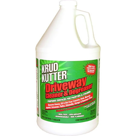 Krud Kutter Driveway Cleaner Degreaser gal bottle (Best Degreaser For Oil On Concrete)