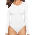 thumbnail image 1 of Xishao Women's Round Neck Short Sleeve T Shirts Basic Bodysuits Xishao ropa, 1 of 2