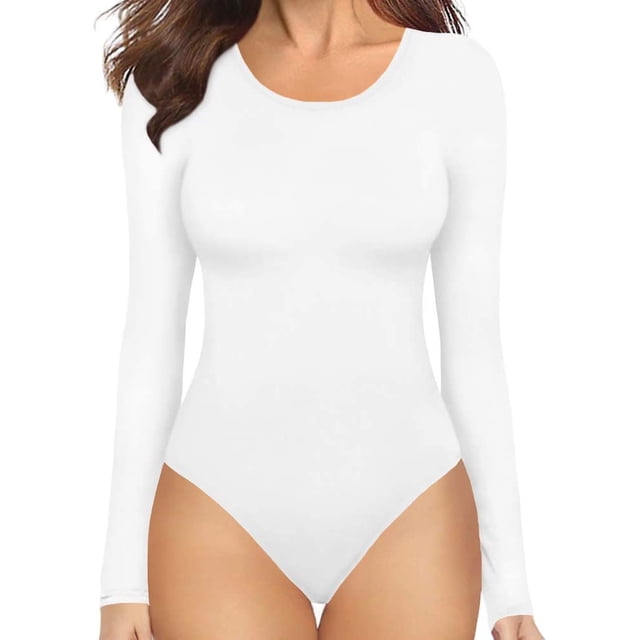 Xishao Women's Round Neck Short Sleeve T Shirts Basic Bodysuits Xishao ropa