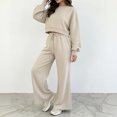 thumbnail image 5 of Iyufng 2 Piece Polka Dot Outfits for Women, Cropped Sweatshirt Drawstring Wide Leg Pants with Pockets Casual Loungewear Matching Set, 5 of 7
