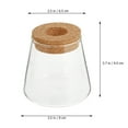 thumbnail image 2 of FENGGUIQU 2Ud Florero De Vidrio Con Base De Madera Para Plantas Hidroponía En Casa, 2 of 8