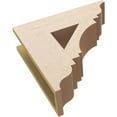 thumbnail image 6 of Ekena Millwork 5 1/2"W x 20"D x 20"H Imperial Traditional Rough Cedar Woodgrain TimberThane Bracket, Primed Tan, 6 of 6