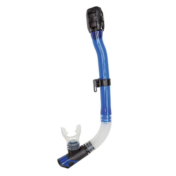 XS Scuba 3D Flex Dive Dry Snorkel-Clear / Blue
