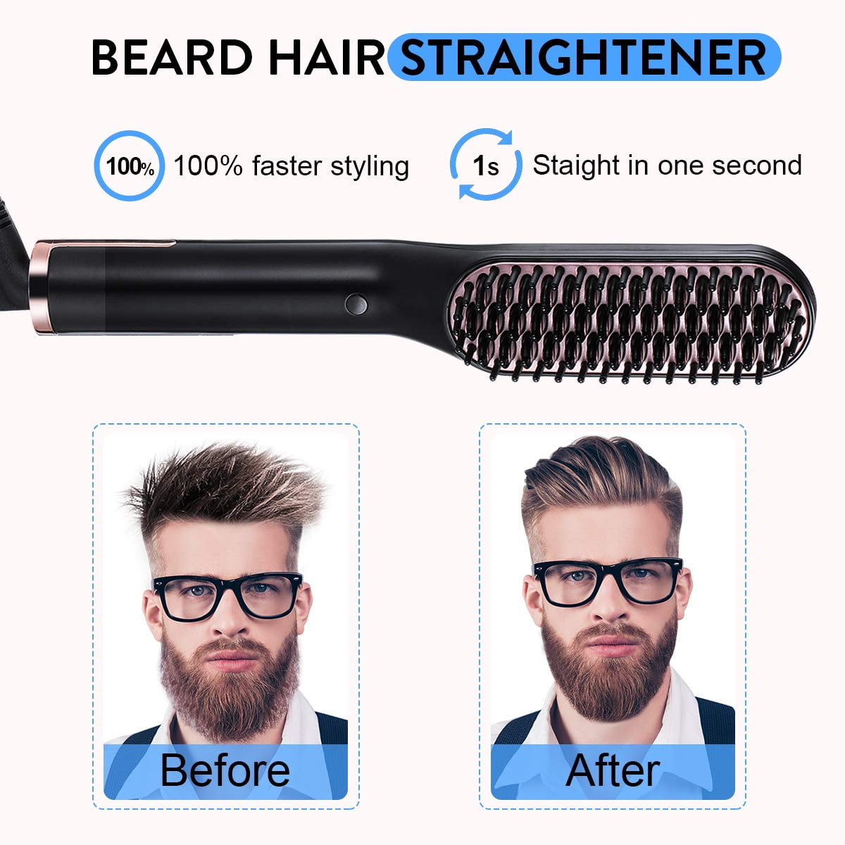 5 seconds beard straightener