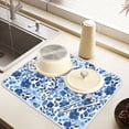 thumbnail image 6 of Ryvnso Summer Flowers Dish Drying Mat for Kitchen Countertop 16x18 Small Dish Pad Drainer Rack Dish Sink Mats, 6 of 7