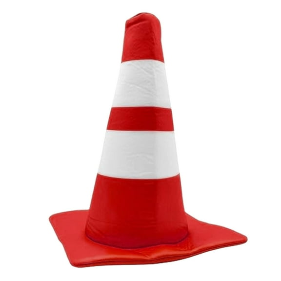 FVDPWYE Traffic Cone Hat Fancy Dress Costume Accessory for Cosplay Birthday Festival red Dome