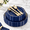 Blue Gold, variant on Pink Glitter 150-Piece Disposable Plastic Party Tableware Set