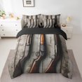 thumbnail image 2 of Fall Hunting Theme Twin Comforter Set 7 Piece,Rustic Farmhouse Bed In A Bag With Sheets Shotgun Pattern Bedding Set For Kids Boys Adults Men Country Hunter Bed Set Reversible, 2 of 5