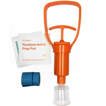 PrimaCare Venom Survival Poison Extractor Pump, One-Hand Use First Aid Kit