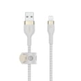 thumbnail image 1 of Cable de carga Belkin BoostCharge Pro Flex USB tipo A a Lightning de 3 m, blanco, 1 of 5