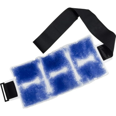 TheraPearl Color Changing Hot Cold Pack for Back, Reusable Back Wrap with Strap & Gel Beads, Ice Bag for Lower Back Pain Relief, Non Toxic Flexible Hot & Cold Compress for Swelling, Sports Injuries