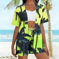 thumbnail image 2 of Enjoytime Two Piece Sets for Women Tropical Printed Short Sleeve Shirts with Shorts Resort Wear Casual Hawaiian Beach Vacation Outfits, 2 of 5