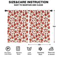 thumbnail image 2 of Blackout Kids Curtains,White Strawberry Plants Fruit Childrens Insulated Curtains Set Of 2,Bedroom Essentials,Toddler Room Decor 42x63in(106x160cm), 2 of 4