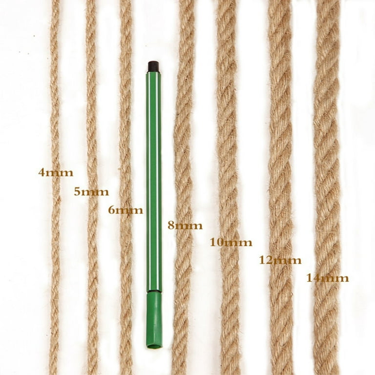 30M Diameter 8mm Hemp Rope Natural Thick Jute Hemp Rope Strong