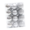 thumbnail image 1 of 24 Piezas Adornos de Bolas Colgantes para de Navidad Juego de Decoración de de Navidad Adornos Navideños para Fiesta de Cumpleaños Fiesta Plata, 1 of 8