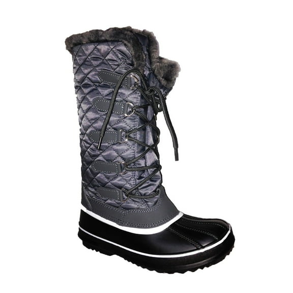 Waterproof Women Winter Snow Boots Fashion Warm Faux Fur Lined Shoes Lace Up Nonslip Winter Shoes Gift