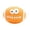 Orange, variant on 1 Pcs Funny Face Latex Squeaky Dog Chew Toy, 4.5 Inch Textured Dental Cleaning Interactive Play Ball, Lightweight Bite Resistant Puppy Toy for Small Medium Dogs Indoor Outdoor Use(Orange)