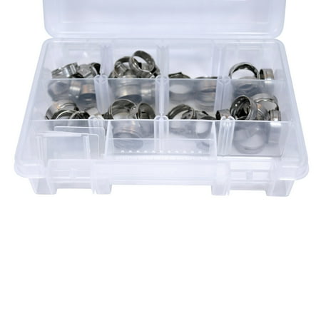 

Oetiker Clamp Assortment Case Oetiker Stepless Ear Clamps Single Ear Hose Clamps (50 Pack (5/8 -13/16 ) With Pincers)