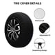 thumbnail image 2 of Fotbe Striped Gradient Funda de Llanta de Repuesto con Estampado, Engrosada, Ajuste Universal para Jeep, Remolque, RV, SUV, Camión-17 inch, 2 of 6