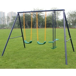 SPPTTY Swing Sets for Backyard in Multifunction Swing Set