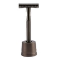 thumbnail image 1 of Old-Fashioned Manual Razor Metal Safety Razor with Razor Stand Eco Friendly and Reusable Razor Fits Most Double Edged Razor Blades, 1 of 5
