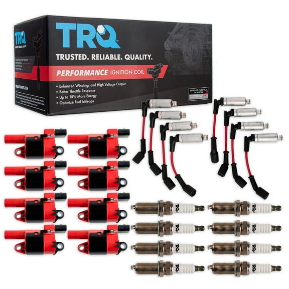 TRQ Performance Ignition Coils Wires & Spark Plugs Fits 05-08 Chevrolet GMC TKA06269 Fits select: 2007-2008 CHEVROLET SILVERADO, 2007-2008 CHEVROLET TAHOE