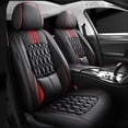 thumbnail image 5 of Fundas de cuero para asientos de coche para Jeep Cherokee WK2 WJ Patriot Wrangler Compass Renegade Grand Cojín de asiento delantero Accesorios interiores, 5 of 5
