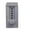 Gray & Satin Chrome, variant on Cylindrical Combination Lock with Exterior Thumb Turn, Interior Knob, 2.37 in. Backset Outside & Inside - Black & Satin Chrome