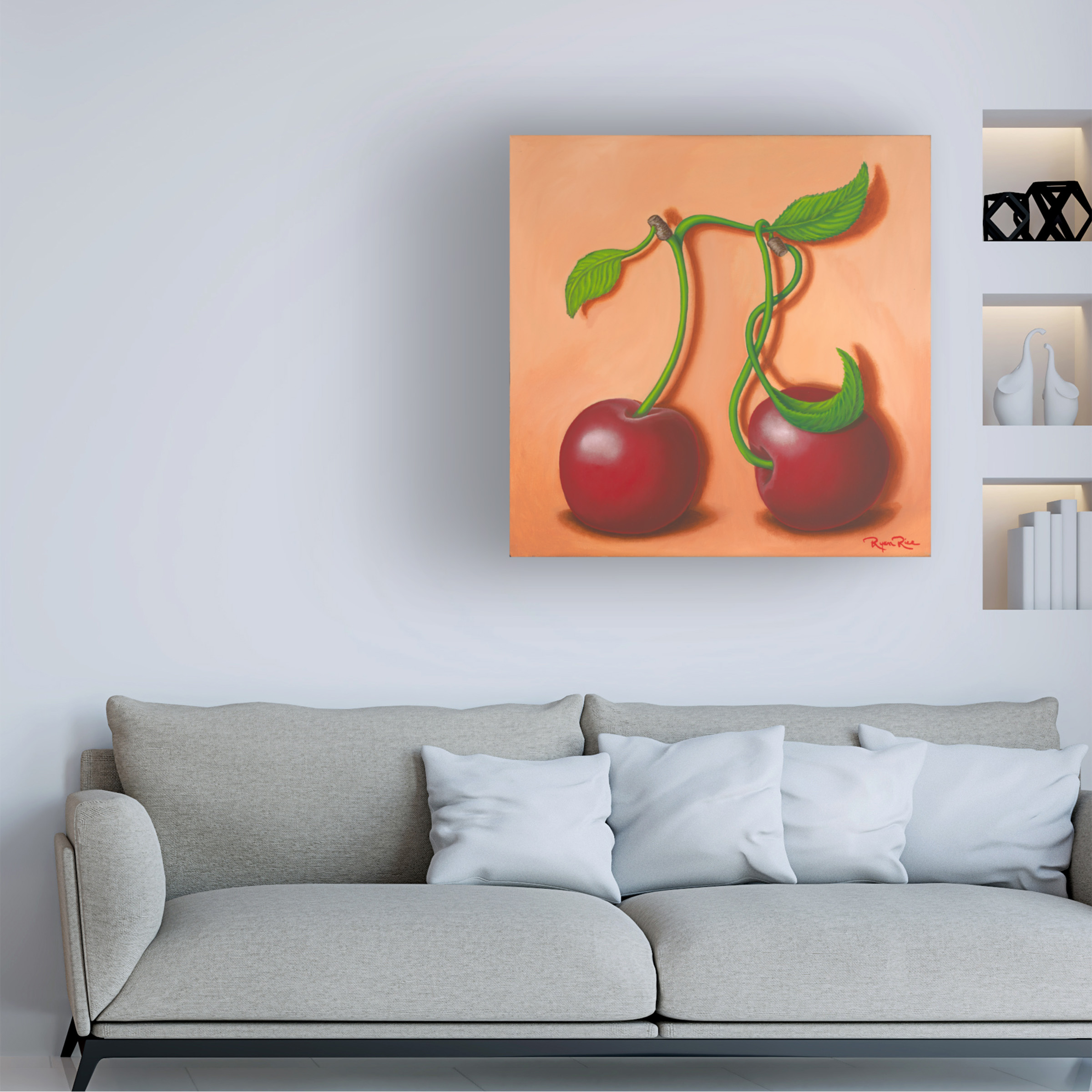 Trademark Fine Art 'Cherry Pi' Canvas Art by Ryan Rice Fine Art