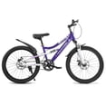 thumbnail image 1 of Rocatomic | Bicicleta Racing | Rodada 22 | Cuadro 12” | Doble Suspensión | Bicicleta De Montaña (Morado), 1 of 2