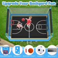 thumbnail image 2 of 8 ×12FT Large Trampoline for Kids and Adults, SHINPT Outdoor trampoline with 2 Basketball Hoops, Big Trampoline with 360° Safety Net, Kids Trampoline Outdoor with Football Net with 1600LBS Capacity, 2 of 8