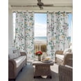 thumbnail image 3 of Spring Flowers Blackout Curtains 54 Inch Length 2 Panels Set for Living Room Bedroom, Yellow Pink Floral Leaves Country Farm Plants Room Darkening Window Curtains Thermal Black Out Curtain 52"x54", 3 of 8