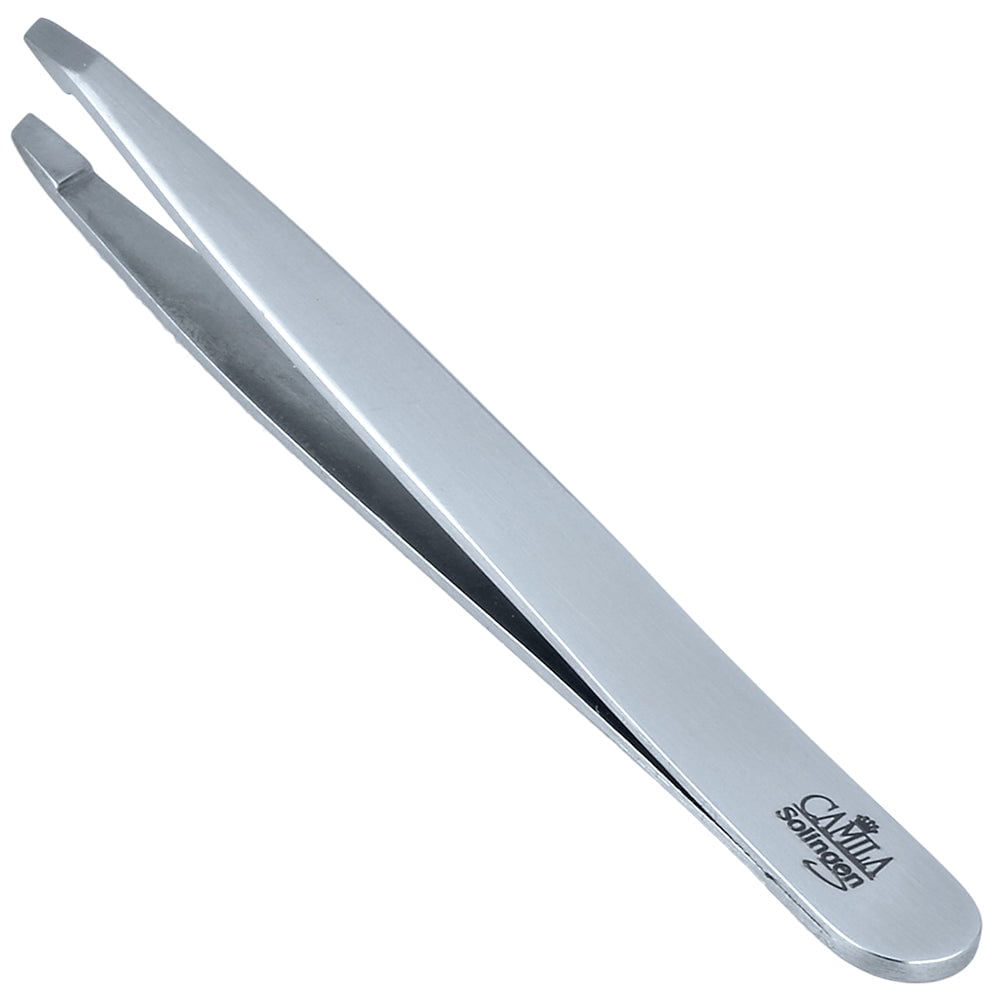 Camila Solingen 4' Stainless Steel Slanted Tip Tweezers