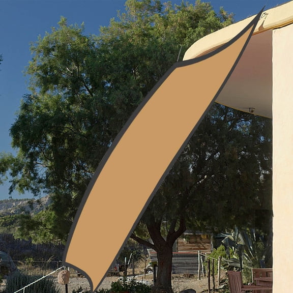 Sun Shade Sail Rectangle Sand UV Block Sunshade for Backyard Yard Deck Patio Garden Outdoor Activities