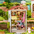 thumbnail image 2 of Casas de de as 3D Ciudad de Calle Miniatura Casas de Muñeca con Luces de Muebles Pntas Adornos de Juguete Educativo dulces Sunnimix Casa de muñecas en miniatura, 2 of 8